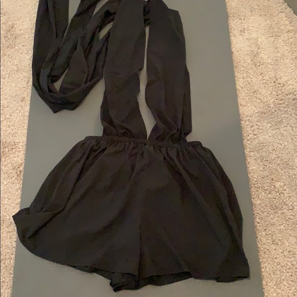 Black Wrap Romper